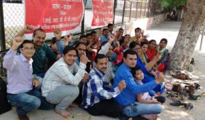 irctc-worker-protest-against-termination