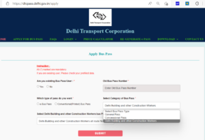 delhi labour free bus pass online apply kaise kare
